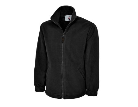 Uneek Premium Full Zip Black Micro Fleece
