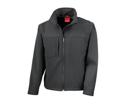 Result Classic Black Soft Shell Jacket