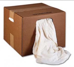 White Towelling Rag - 10Kg Box