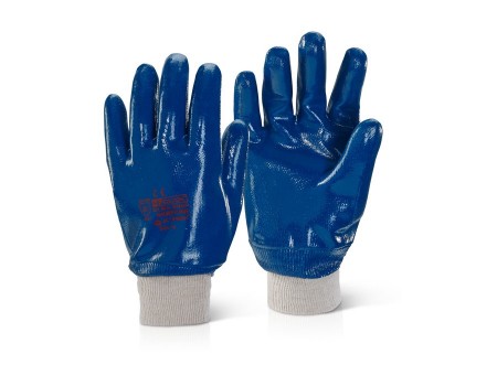 Nitrile Fully Coated Knitted Wrist Glove