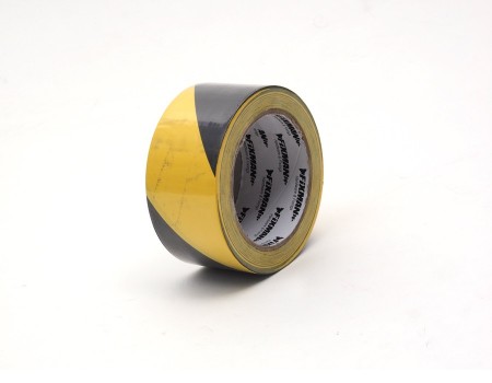 Black and Yellow Hazard Floor Tape 50mm X 33m