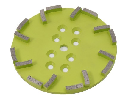16 Segment Diamond Grinding Plate-250mm Medium Bond