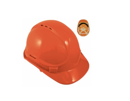6 Point Safety Helmet - Orange