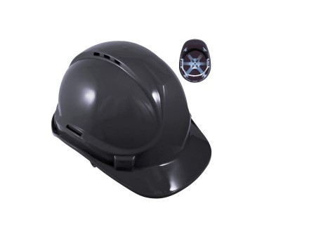 6 Point Safety Helmet - Black