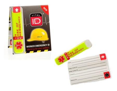 Emergency Safety Helmet ID Tag