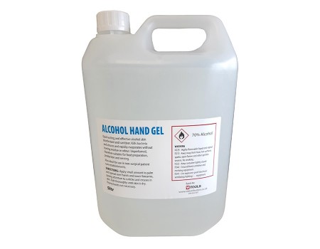 70% Alcohol Hand Sanitising Gel - 5 Litre Bottle