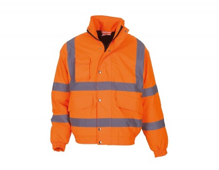 Hi Vis Orange Bomber Jacket