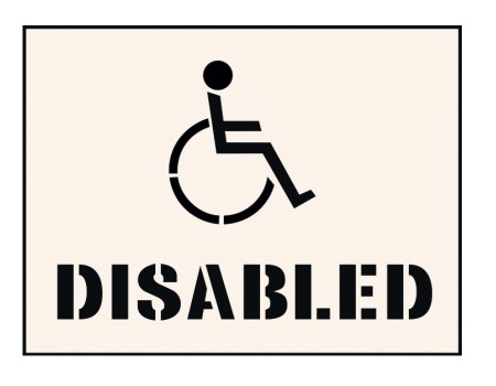 Disabled Stencil (400x600mm)