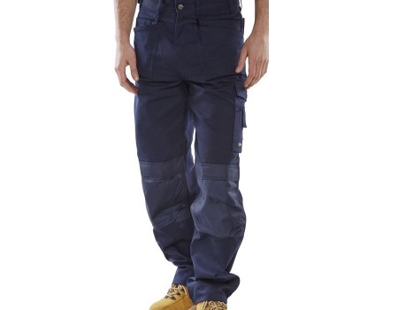 Click Premium Navy Multi Pocket Trouser