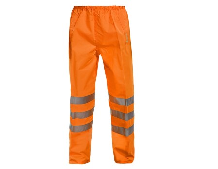 Orange Class 2 Hi Vis Rail Spec Breathable Overtrouser