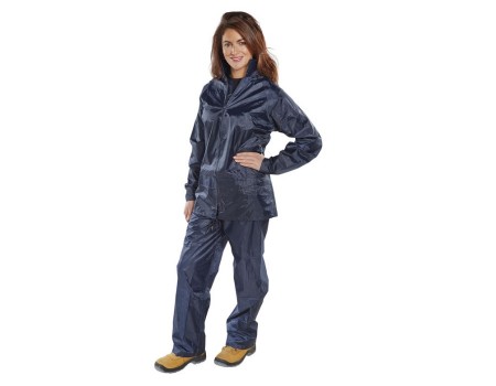 NYLON B-DRI SUIT -NAVY