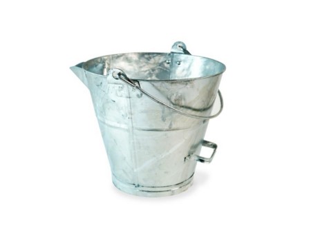 V Lipped Galvanised Tar Bucket 14ltr