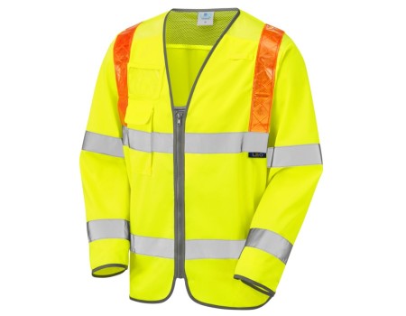 Hi Vis Yellow Leo Barbrook Motorway Jerkin