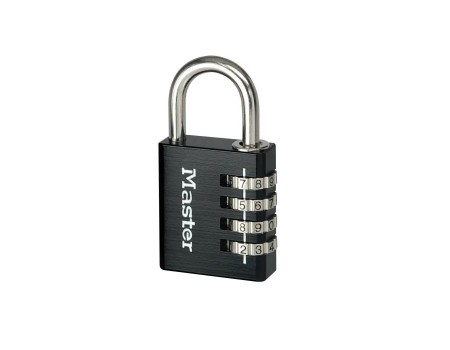 Black 4-Digit Combination Padlock - 40mm