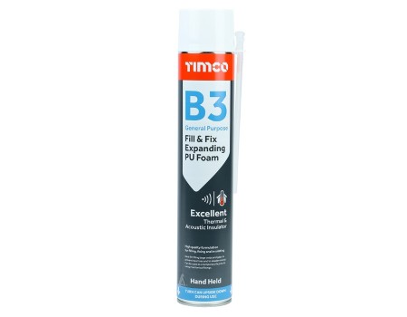 B3 General Purpose Fill & Fix Expanding PU Foam - 750ml