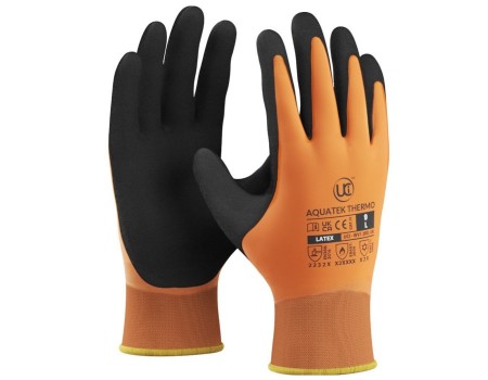 Waterproof Thermal Orange Latex Glove
