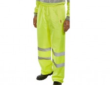 Yellow Class 1 Hi Vis Overtrouser