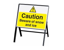 Caution Beware of Snow And Ice Sign (450 x 600mm)