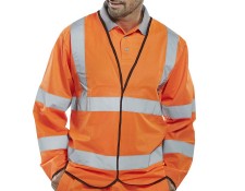 Orange Hi Vis Long Sleeve Jerkin