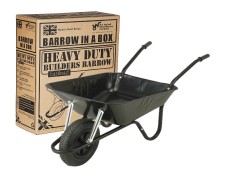 Walsall 85L Heavy Duty Easiload Wheelbarrow Pneumatic Wheel (Barrow in a Box)