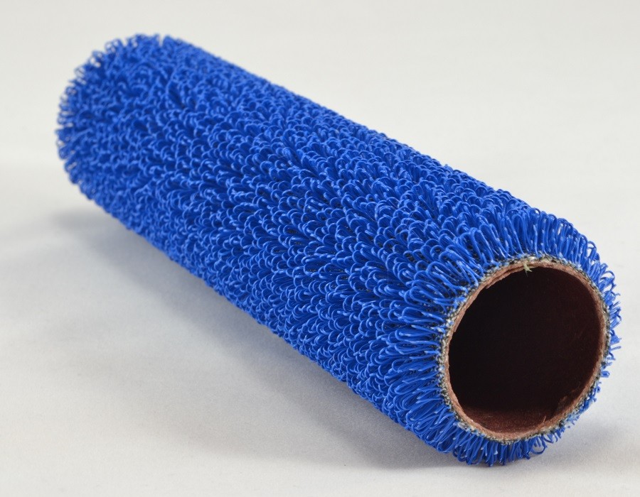 VI Distribution 9" Blue Polymer Looped Roller