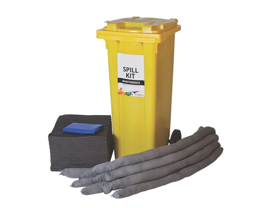 VI Distribution 120 Ltr Wheeled Bin Spill Kit