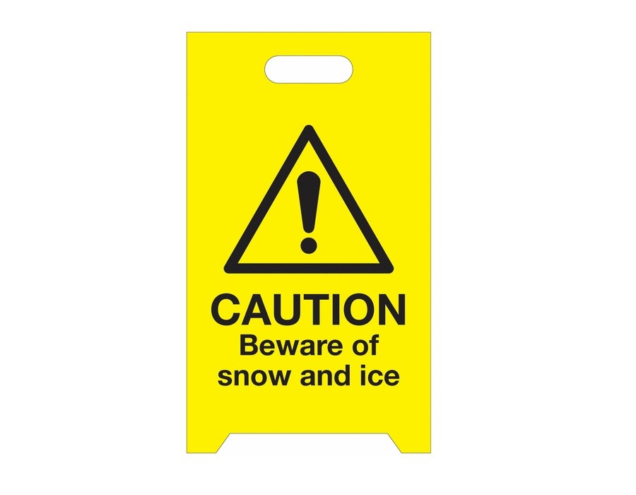 VI Distribution Caution Beware Of Snow And Ice Winter 'A' Boards