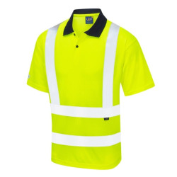 Hi Vis  Leo Croyde Short Sleeve Polo