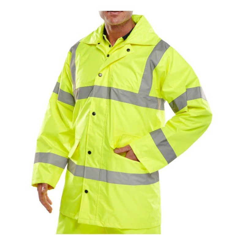 BSeen Hi Vis L/weight Rain Jacket BSeen Hi Vis L/weight Rain Jacket