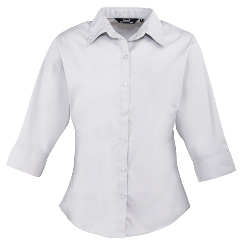 Premier Poplin 3/4 Sleeve Blouse Premier Poplin 3/4 Sleeve Blouse