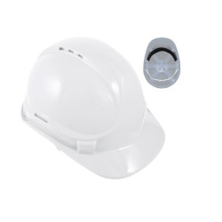 6 Point Safety Helmet - White