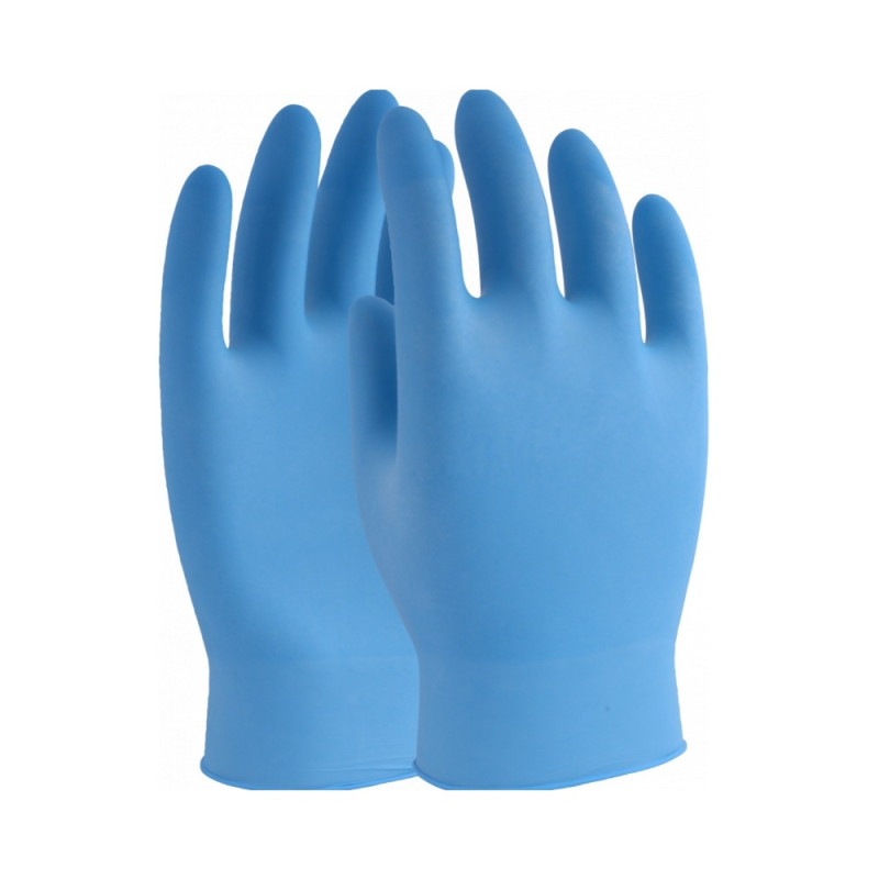 Blue Nitrile Disposable Gloves (Box of 100) Blue Nitrile Disposable Gloves (Box of 100)