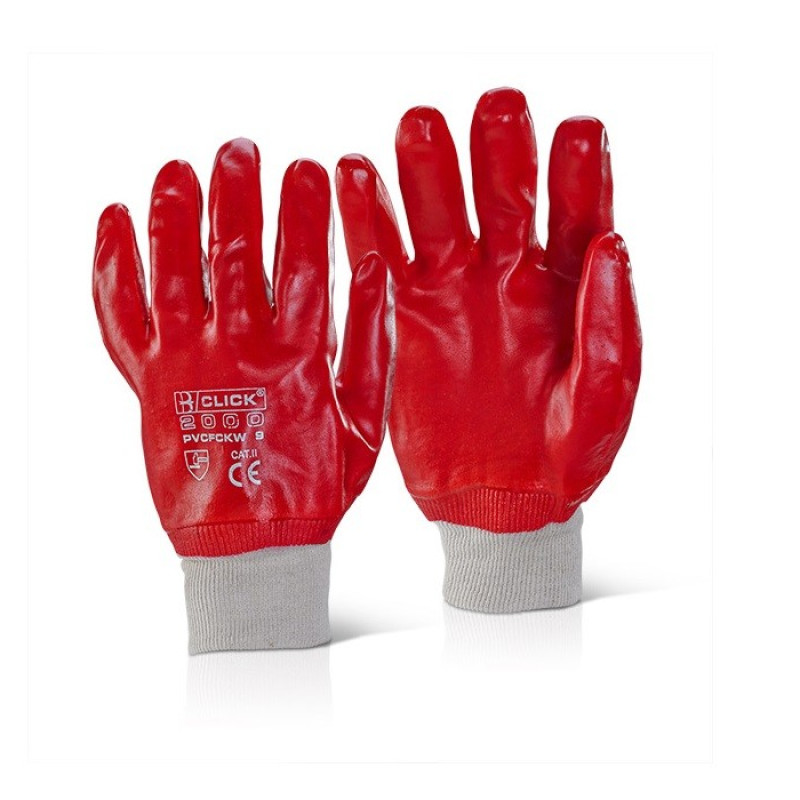 PVC Coated Knitted Wrist Glove PVC Coated Knitted Wrist Glove