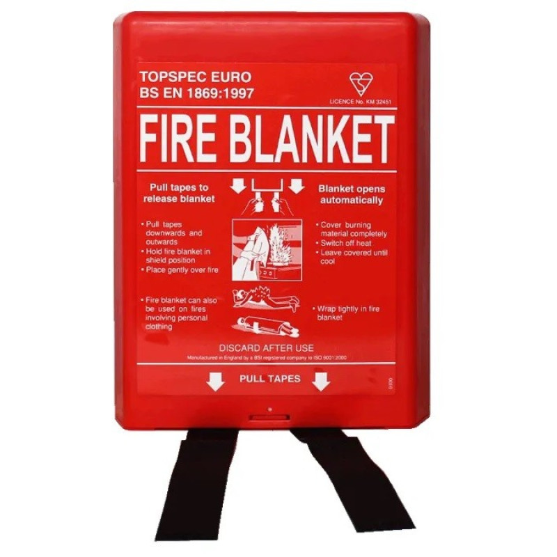 Fire Blanket Wall Mounted (hard case) - 1.2m x 1.8m Fire Blanket Wall Mounted (hard case) - 1.2m x 1.8m