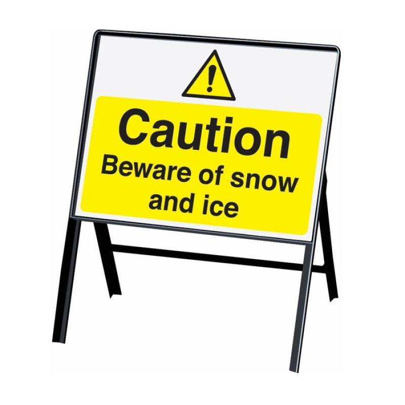 Caution Beware of Snow And Ice Sign (450 x 600mm) Caution Beware of Snow And Ice Sign (450 x 600mm)