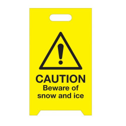 Caution Beware Of Snow And Ice - Winter 'A' Boards