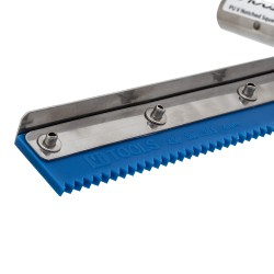 24" VI Tools PU V Notched Squeegee - 4mm Notch (Blue)