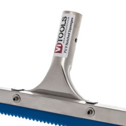 24" VI Tools PU V Notched Squeegee - 4mm Notch (Blue)