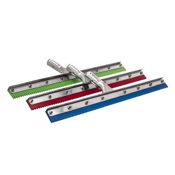 24" VI Tools PU V Notched Squeegee - 4mm Notch (Blue)