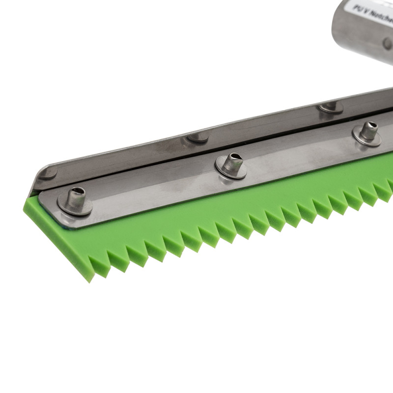 24" VI Tools PU V Notched Squeegee - 8mm Notch (Green) 24" VI Tools PU V Notched Squeegee - 8mm Notch (Green)