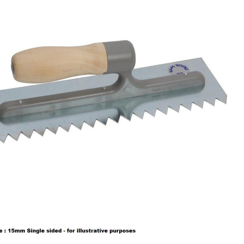 KAM 290mm V Notched Trowel- 1 sided KAM 290mm V Notched Trowel- 1 sided