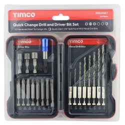 Timco Driver Bit & Ground Jobber Drill Bit Set