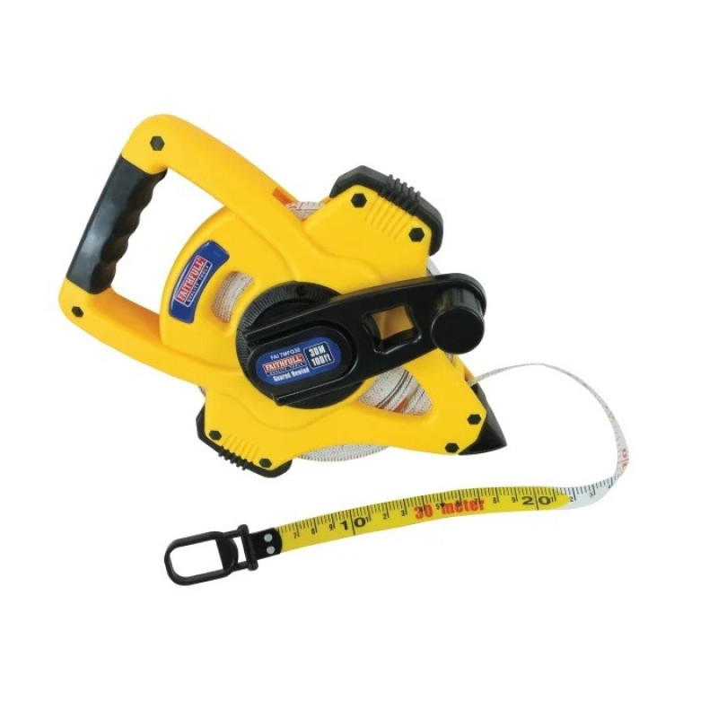 Faithful Fibreglass Surveyors 30M Tape Measure Faithful Fibreglass Surveyors 30M Tape Measure