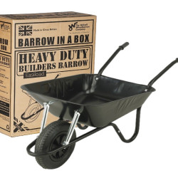 Walsall 85L Heavy Duty Easiload Wheelbarrow Pneumatic Wheel (Barrow in a Box)