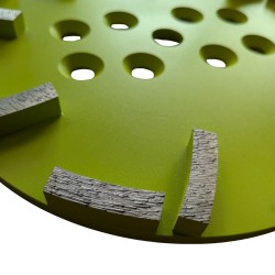 16 Segment Diamond Grinding Plate-250mm Medium Bond 16 Segment Diamond Grinding Plate-250mm Medium Bond