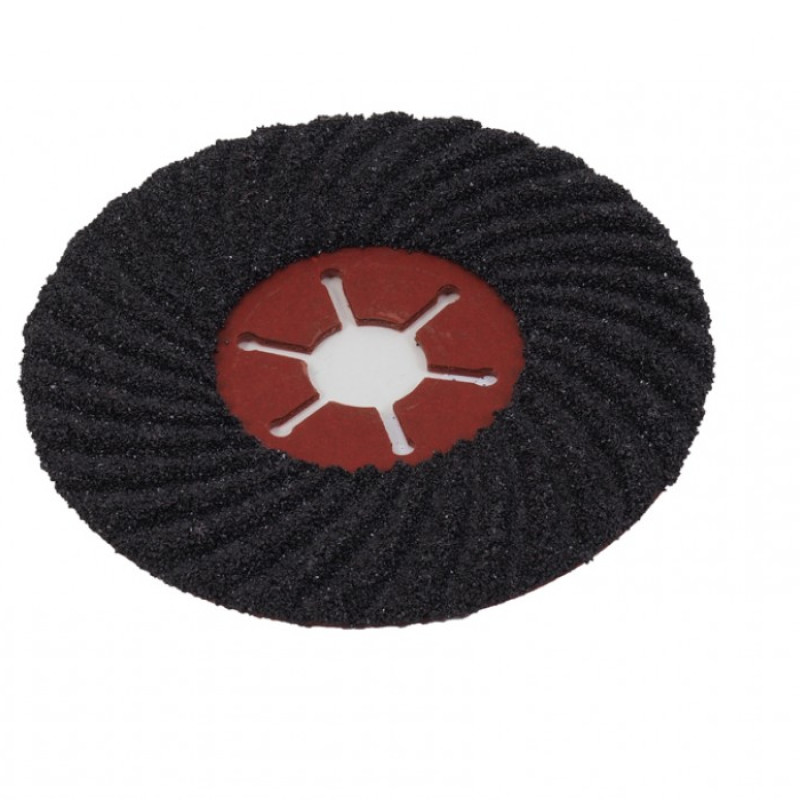 Semi-Rigid Ribbed Silicone Carbide Sanding Disc 178mm (7") - P60 Semi-Rigid Ribbed Silicone Carbide Sanding Disc 178mm (7") - P60