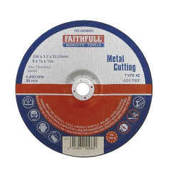 230mm 9" Metal Cutting Disc A 60 Q