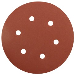 150mm 6 Hole Hook and Loop Sanding Disc P120