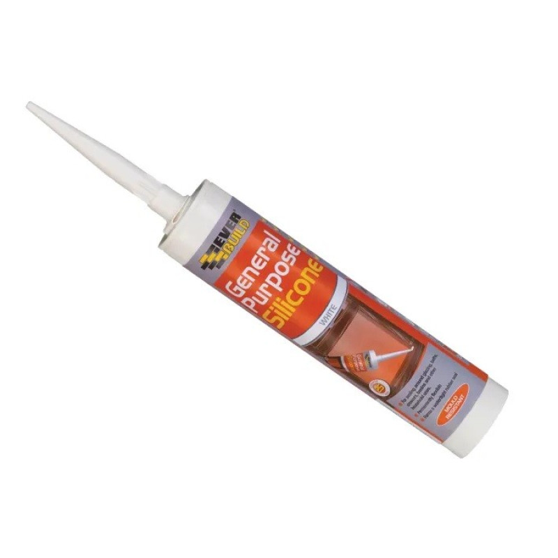 Sika Everbuild General Purpose Clear Silicone - 280ml Sika Everbuild General Purpose Clear Silicone - 280ml