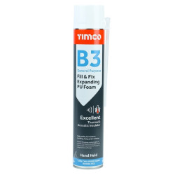 B3 General Purpose Fill & Fix Expanding PU Foam - 750ml
